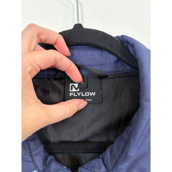 Flylow Swindler Color Block Full Zip Midlayer Micro Puff Jacket Large - Picture 6 of 9